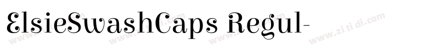 ElsieSwashCaps Regul字体转换